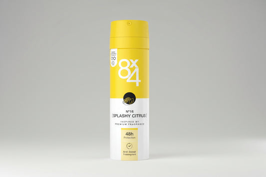 8 x 4 Deospray - Splashy Citrus - Deodorant - Citrusgeur - 150 ml