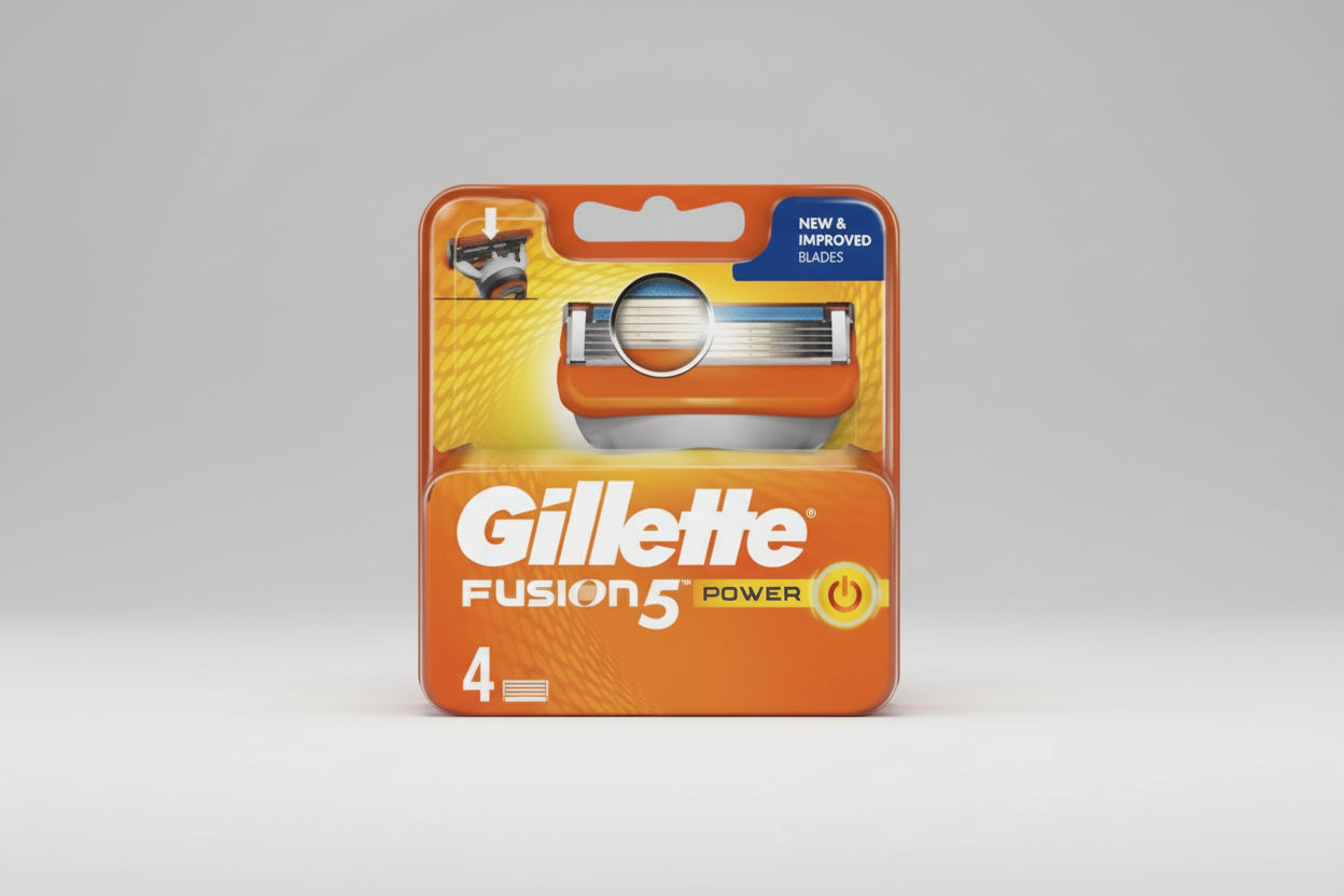 Gillette Fusion 5 Power Navulmesjes Voor Mannen 4 stuks