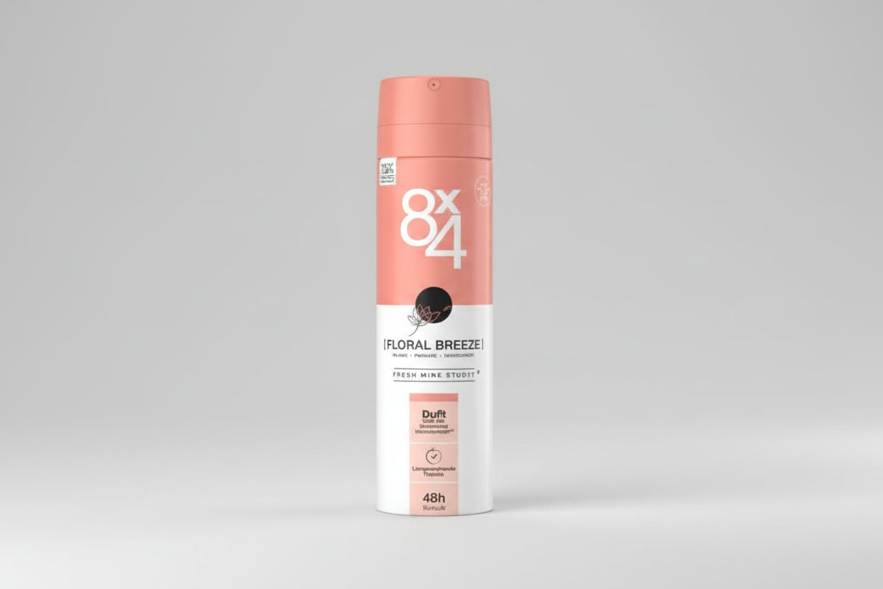 8 x 4 Deospray - No.14 Floral Breeze - Deodorant - Bloemengeur - 150 ml