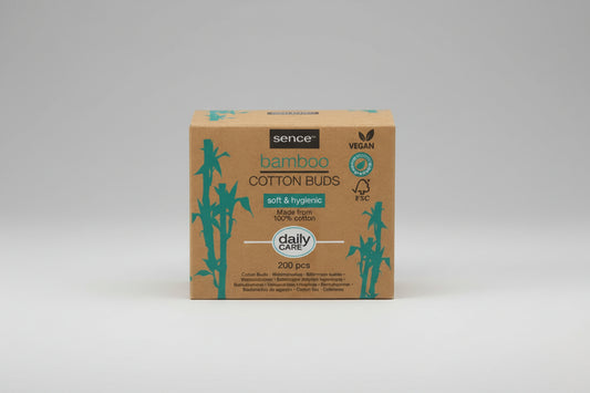 Sence Bamboe wattenstaafjes 200pcs - Bamboe - Veganistisch - Afbreekbaar - Vegan